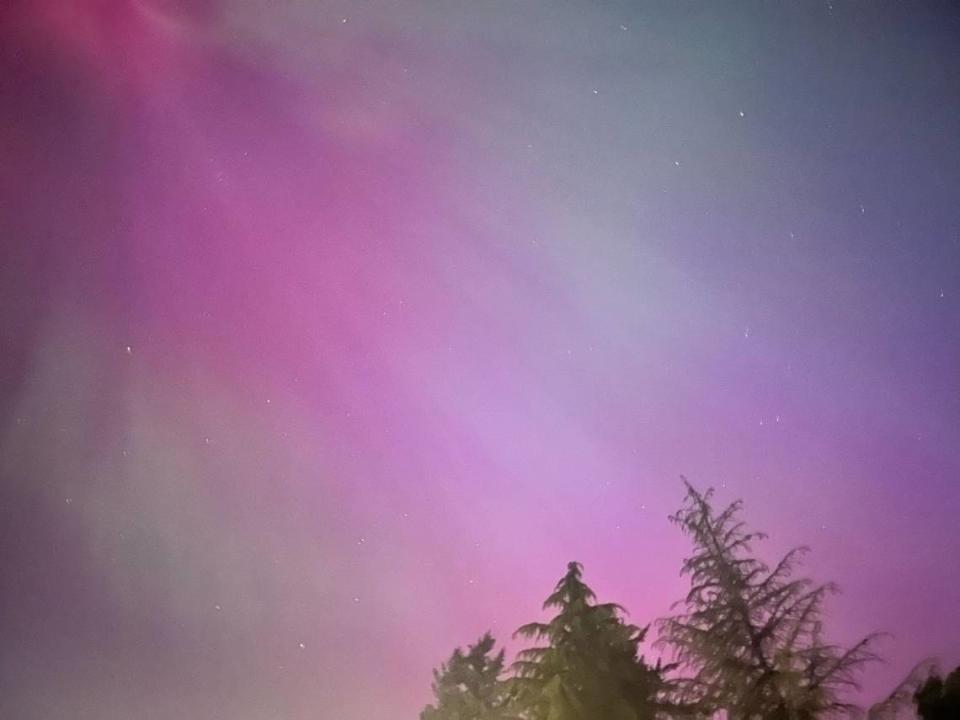 The aurora borealis was seen in most parts of Washington on Friday, including Pierce County.