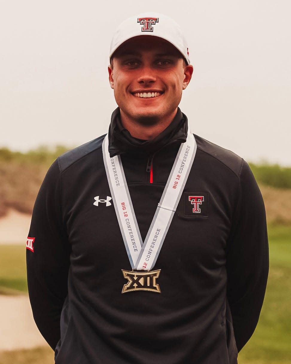 Texas Tech senior Ludvig Aberg won the individual Big 12 tournament championship for the second year in a row on Wednesday. Aberg finished 72 holes in a tournament record 15 under par.