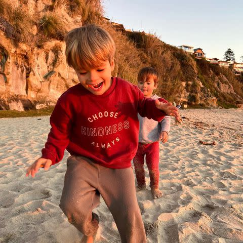 <p>Lauren Conrad Instagram</p> Lauren Conrad and William Tell's sons, Liam and Charlie.