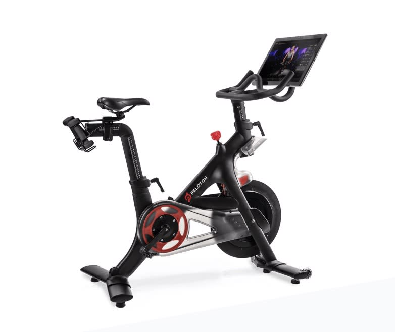 Peloton bike, smart home gym