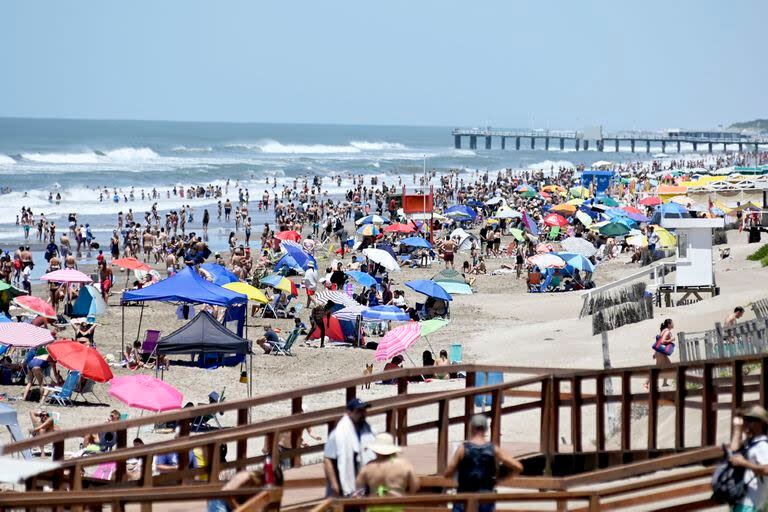 El 1° pasado, las playas estaban repleta; una tendencia que se repite todos los años