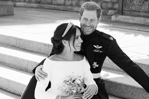 Meghan and Harry photographed on their wedding day: Alexi Lubomirski