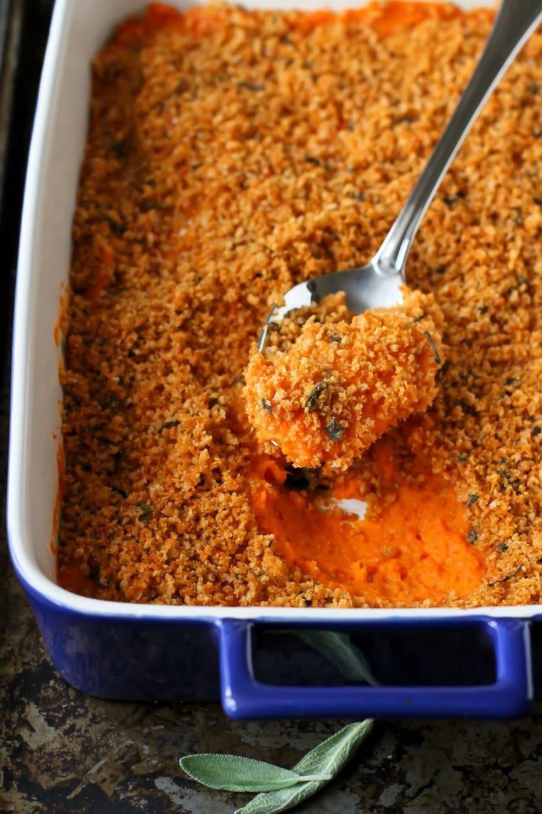 healthy lightened up sweet potato casserole