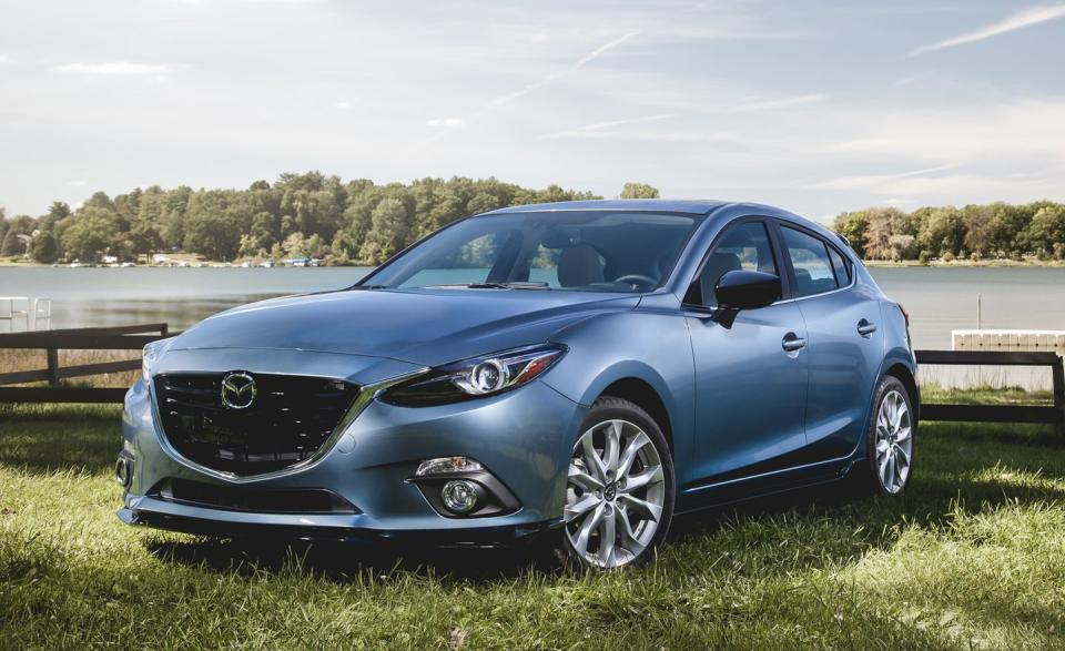 <p>Don’t think that because the <a rel="nofollow noopener" href="http://www.caranddriver.com/features/mazda-3-2015-10best-cars-feature" target="_blank" data-ylk="slk:10Best-awarded Mazda 3;elm:context_link;itc:0;sec:content-canvas" class="link ">10Best-awarded Mazda 3</a> wears the lowest base price on this list that somehow its looks fall near the bottom of this pretty pile. Not even close. With Mazda’s flowing, neatly detailed Kodo design language, which adorns everything from the CX-3 and CX-5 crossovers to the Mazda 6 and the new MX-5 Miata sports car, the 3 draws the eye from nose to tail.</p>