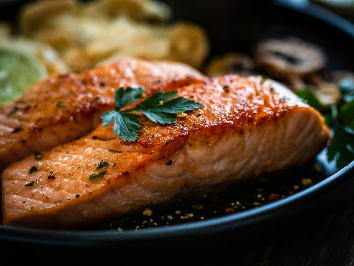 A quick stint under the grill transforms this bright, rich and sweet salmon dish  (Getty/iStock)