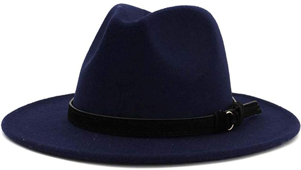 Lisianthus Men & Women Vintage Wide Brim Fedora Hat