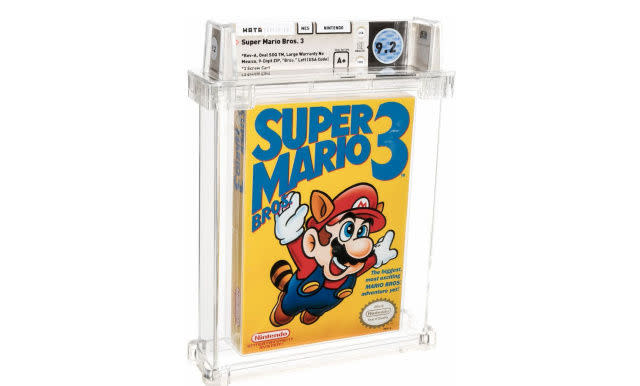 A copy of ‘Super Mario Bros. 3’ sold for $156,000