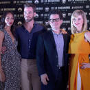 Zoe Saldana, Chris Pine, J.J. Abrams and Alice Eve show off their style at the Star Trek Into Darkness Mexico photocall.