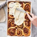 <p>Yeasted doughs like <a href="https://www.delish.com/cooking/recipe-ideas/a22813921/cinnamon-rolls-recipe/" rel="nofollow noopener" target="_blank" data-ylk="slk:cinnamon rolls;elm:context_link;itc:0;sec:content-canvas" class="link ">cinnamon rolls</a> and <a href="https://www.delish.com/cooking/recipe-ideas/a28848483/brioche-bread-recipe/" rel="nofollow noopener" target="_blank" data-ylk="slk:brioche;elm:context_link;itc:0;sec:content-canvas" class="link ">brioche</a> take time, which makes it hard to have soft, fresh-out-of-the-oven cinnamon rolls ready at breakfast time. These overnight cinnamon rolls were born ready. Most of the work is done the day before so all you have to do is roll out of bed and preheat the oven.<br><br>Get the <strong><a href="https://www.delish.com/cooking/recipe-ideas/a37549063/overnight-cinnamon-rolls-recipe/" rel="nofollow noopener" target="_blank" data-ylk="slk:Overnight Cinnamon Rolls recipe;elm:context_link;itc:0;sec:content-canvas" class="link ">Overnight Cinnamon Rolls recipe</a></strong>. </p>