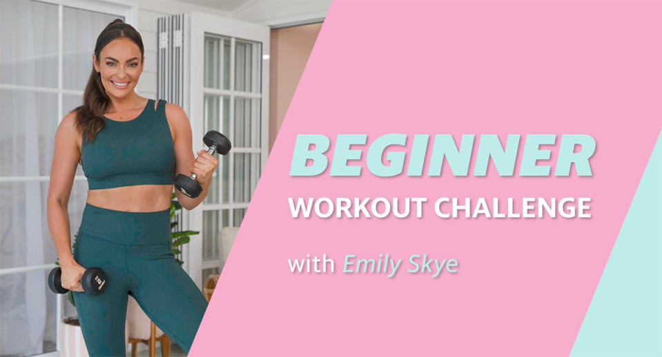 Yahoo Lifestyle's workout challenge with Emily Skye