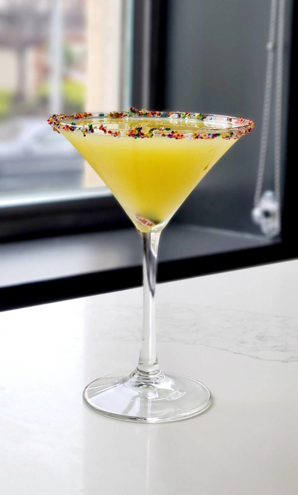 The Lucky Charm Martini will be served at Hightales Rooftop Bar this weekend for St. Patrick’s Day 2023.