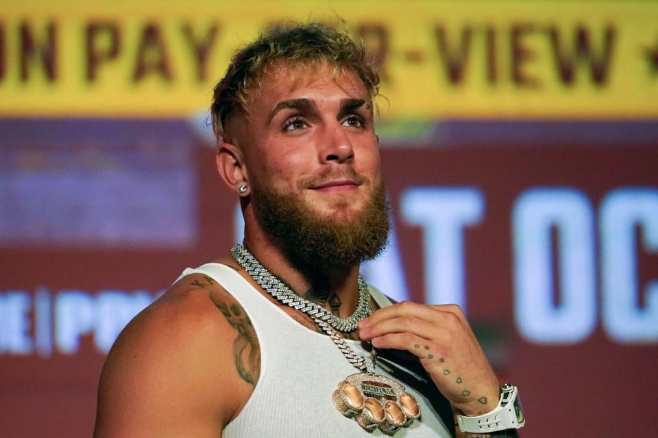 Jake Paul tenía previsto boxear contra Mike Tyson en el estadio AT&T este fin de semana (Copyright 2022 The Associated Press. Todos los derechos reservados.)