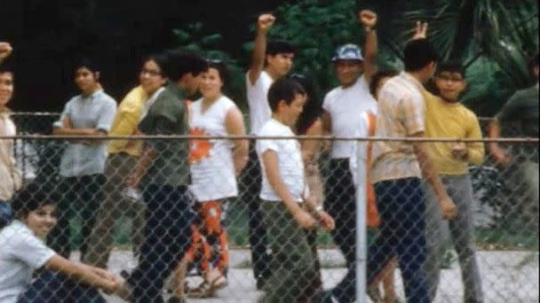 PHOTO: Uvalde students walked out of their classrooms in protest of the removal of a Latino teacher in the spring of 1970. (Abelardo Castillo )