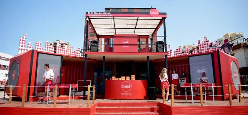 Parador Coca-cola en Villa Gesell