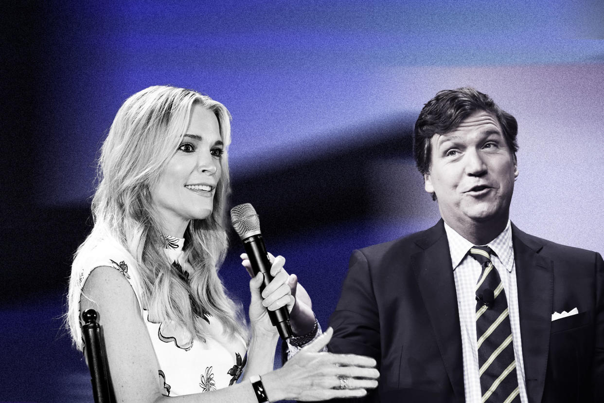 Megyn Kelly and Tucker Carlson Photo illustration/Getty Images