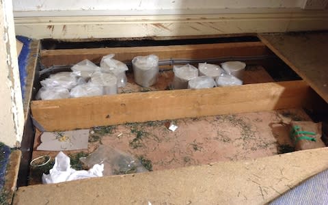 Blocks of heroin were hidden under the floorboards of this property - Credit: PA