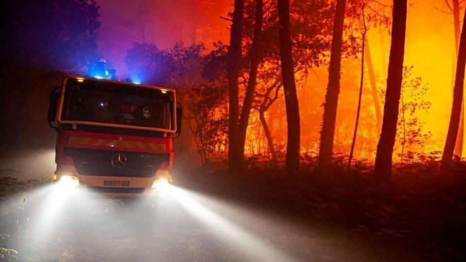 Camión de los bomberos en Francia