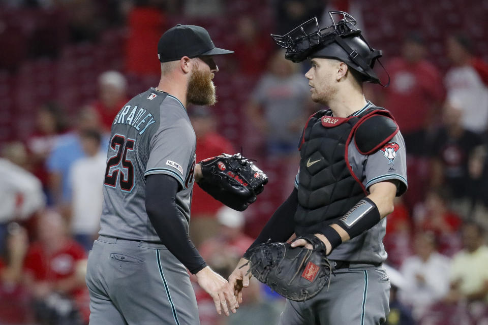 The Arizona Diamondbacks are making some noise in the NL wild card. (AP Photo/John Minchillo)