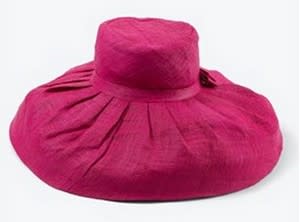 whitehouseblackmarket pink raffia hat