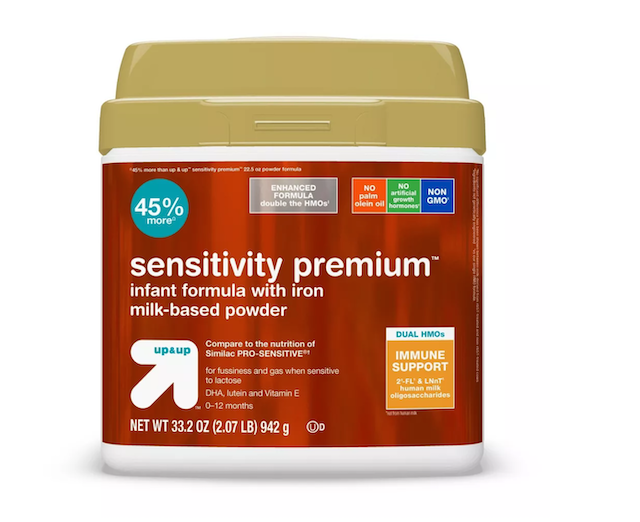 Up & Up Sensitivity Premium Powder Infant Formula 
