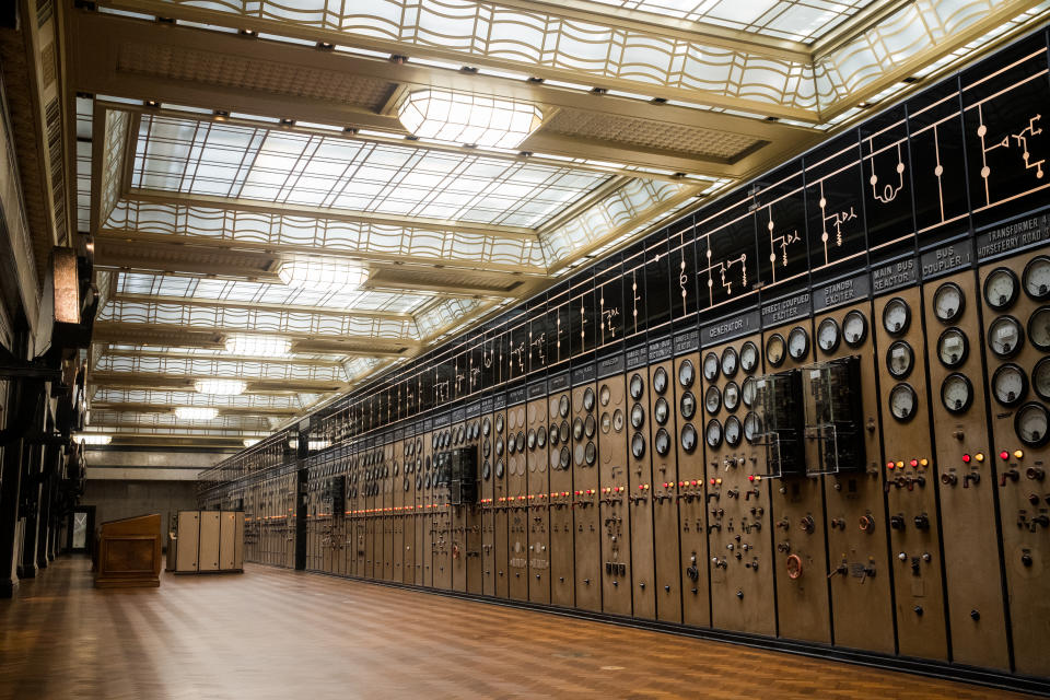 The Control Room in Turbine Hall A, which is now an events space.