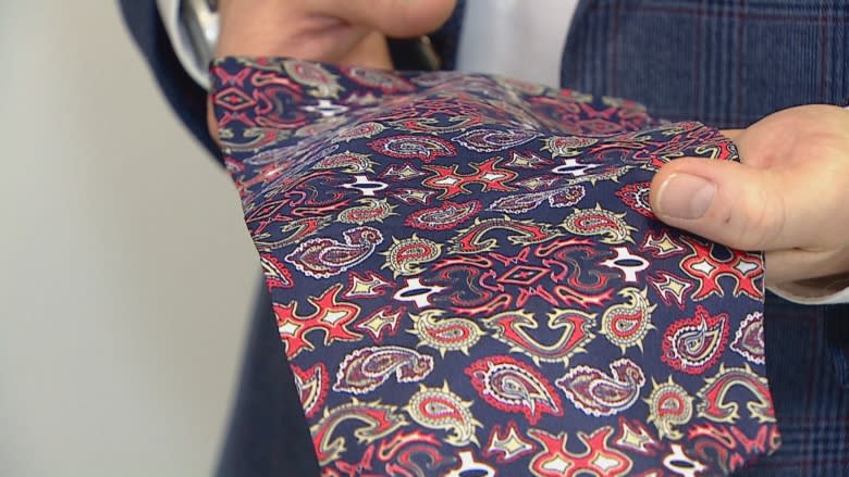 Cravat that 'just screams personality' may revitalize men's fashion, designer says