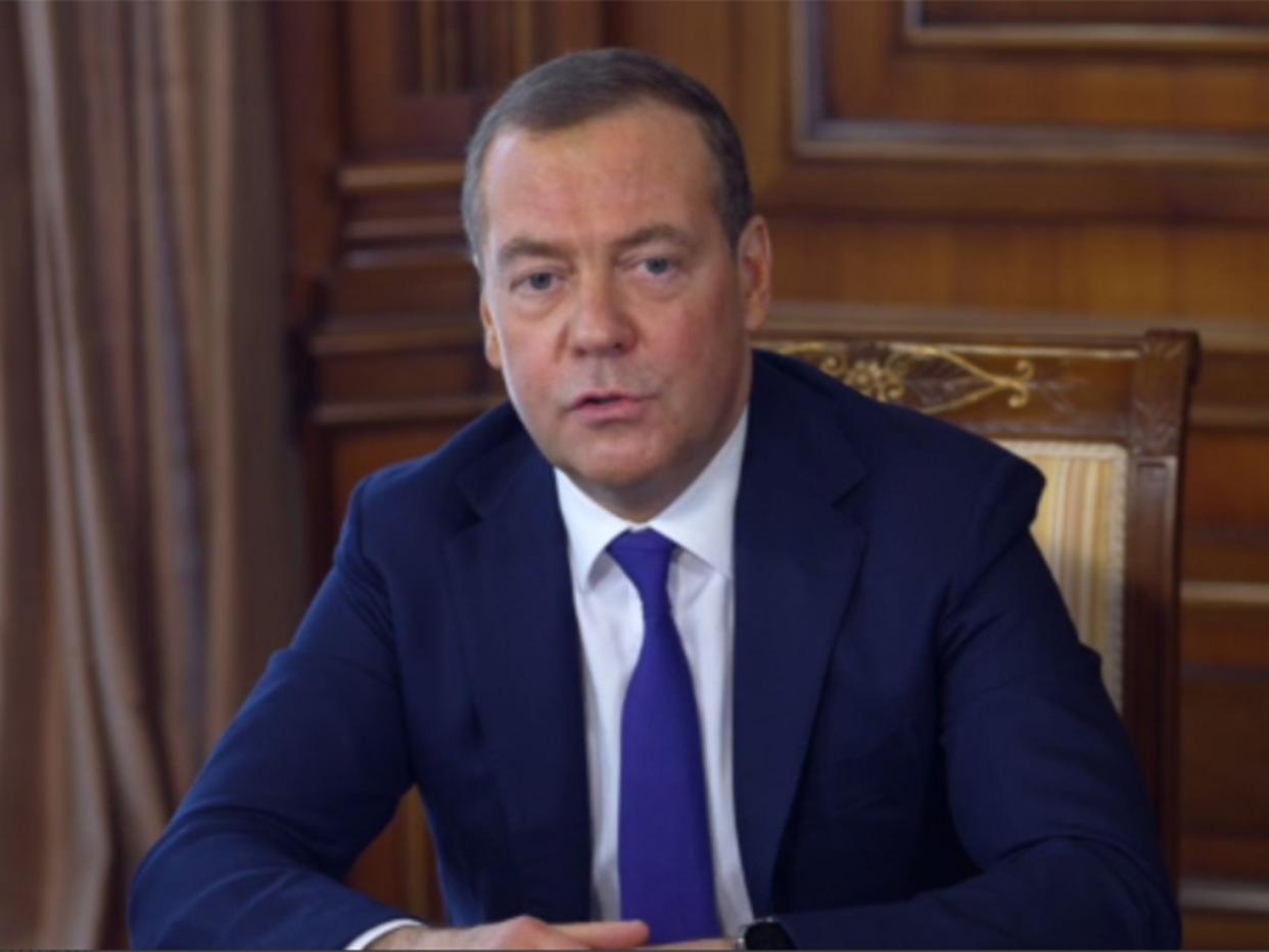 Medvedev addressed followers on messaging app (Telegram)