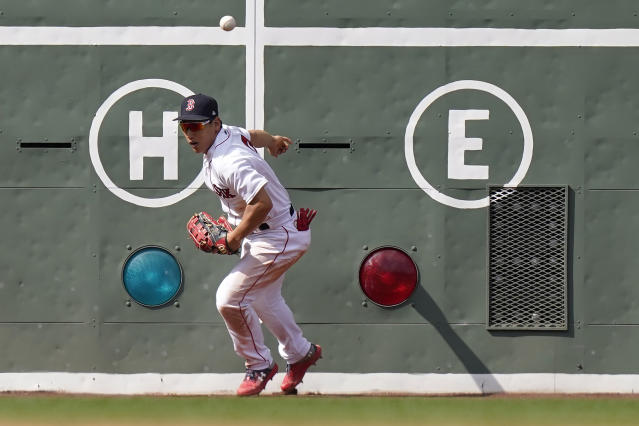 Toronto Blue Jays' Chris Bassitt delivers a pitch to a Boston Red Sox  batter in the first inning of a baseball game, Sunday, Aug. 6, 2023, in  Boston. (AP Photo/Steven Senne Stock