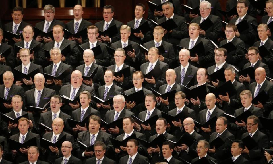The artists formerly known as the Mormon Tabernacle Choir, who will presumably now need a new name.