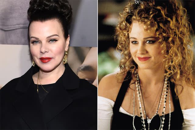 <p>Jamie McCarthy/Getty; New Line/courtesy Everett</p> Debi Mazar; Christine Taylor in 'The Wedding Singer'