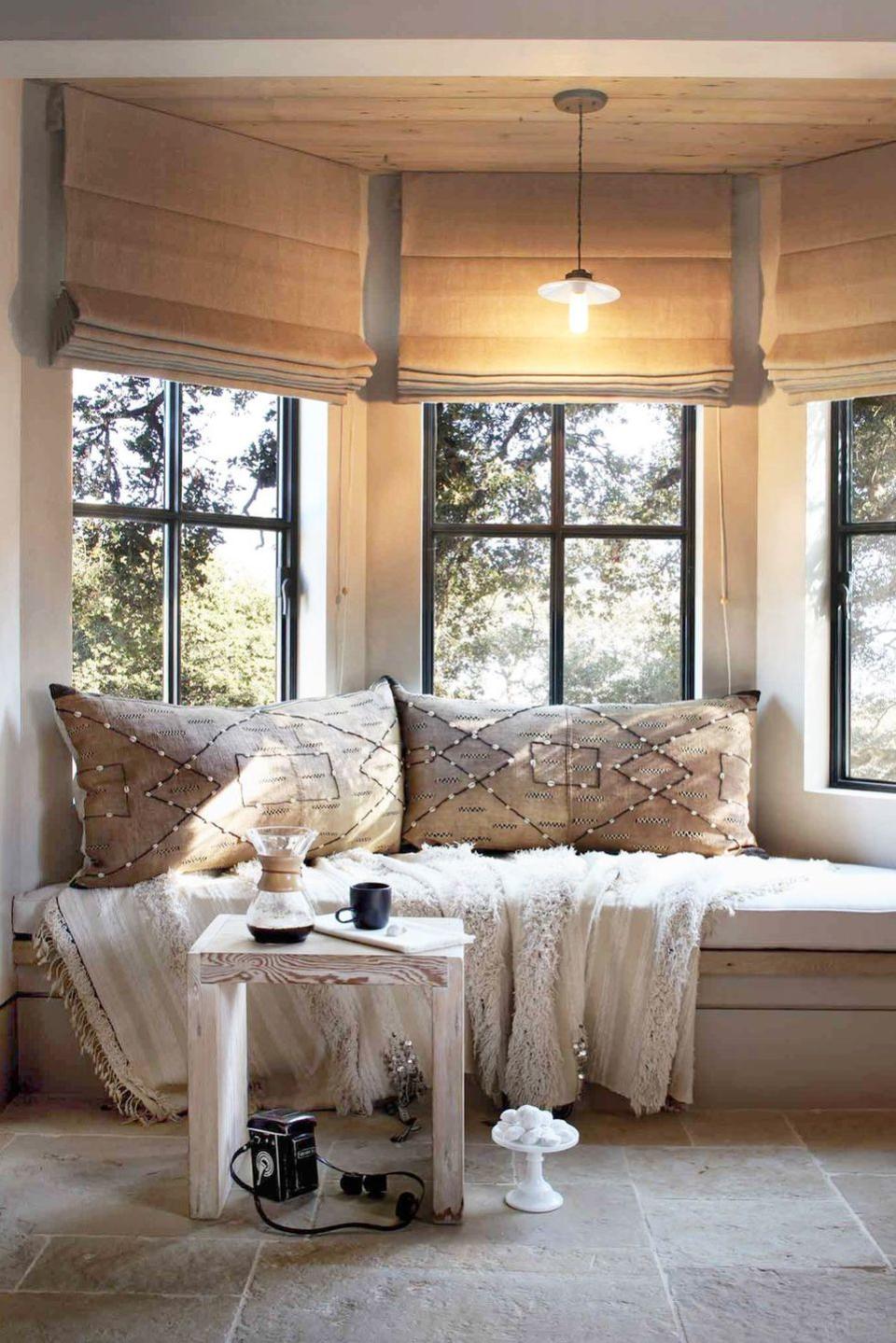 bay window in living room