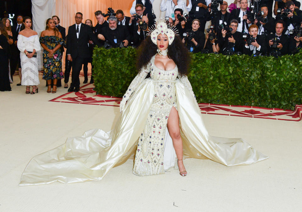 Cardi B at her first Met Gala in 2018: