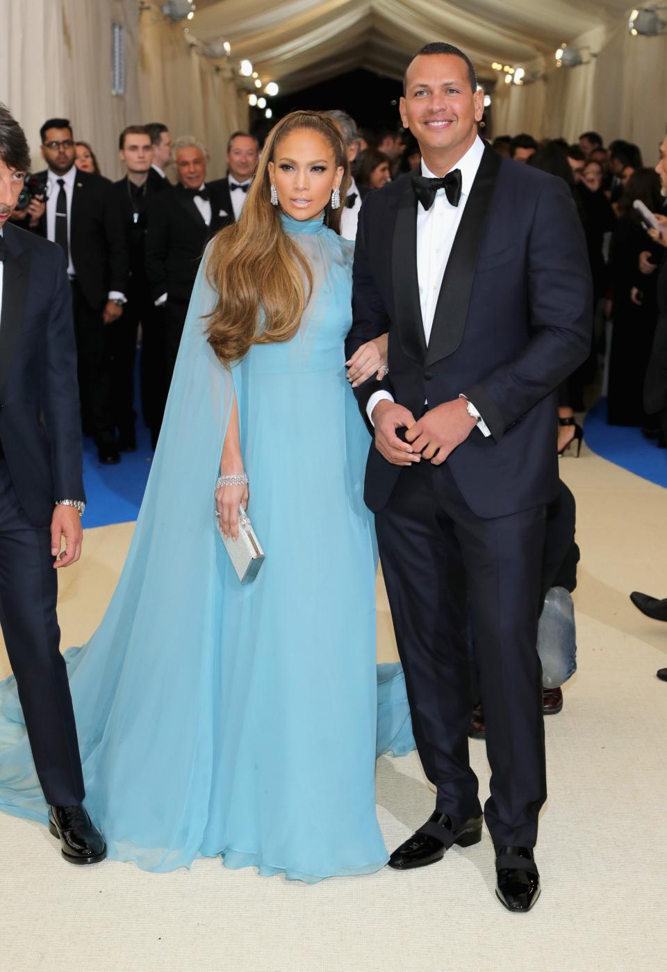 <h1 class="title">Jennifer Lopez in Valentino with a Judith Leiber Couture bag and Alex Rodriguez</h1><cite class="credit">Photo: Getty Images</cite>