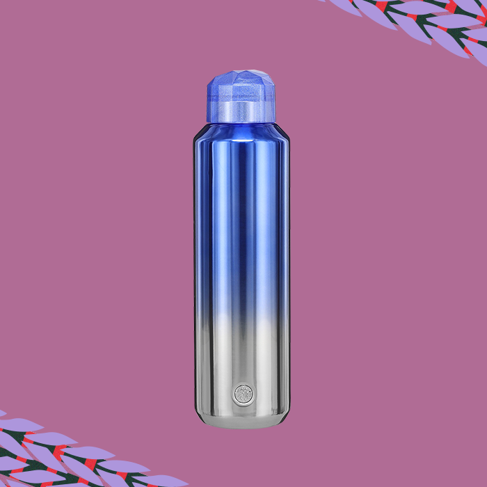 The Gradient Winter Blue Water Bottle, part of the Starbucks holiday cup lineup.