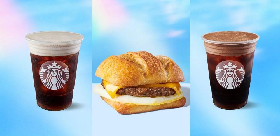 Breakfast sandwiches and iced coffees are also available as part of the bundle.