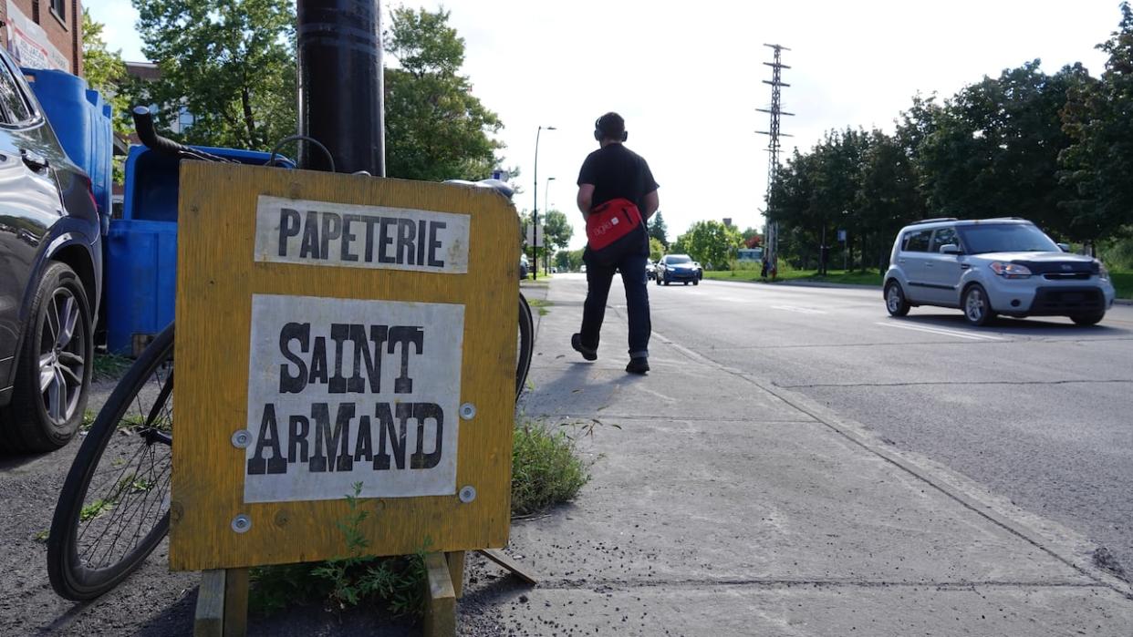 The Papeterie Saint-Armand is located on St-Patrick Street, in the Sud-Ouest borough.  (Matthew Lapierre/CBC - image credit)