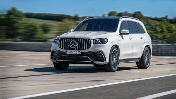 PHOTO: Mercedes-Benz recently updated the design, tech and equipment in its GLS models. The Mercedes-AMG GLS 63 is shown here. (Mercedes-Benz)