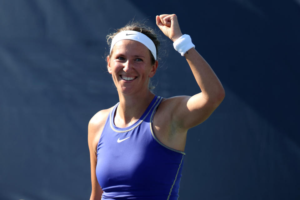 Victoria Azarenka, pictured here in action at the Citi Open in Washington.