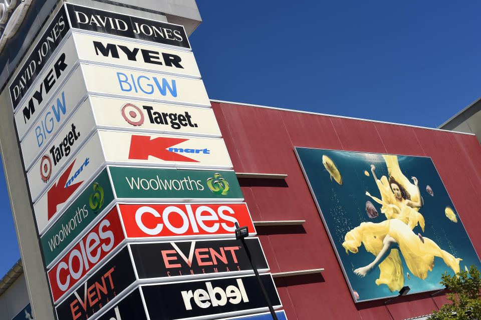 Major retailers including Kmart, Target, BigW and David Jones may be next to close. Source: AAP