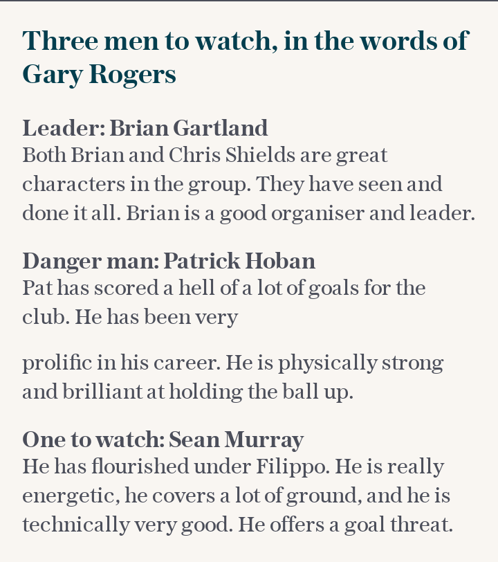 THREE MEN TO WATCH, IN THE WORDS OF GARY ROGERS