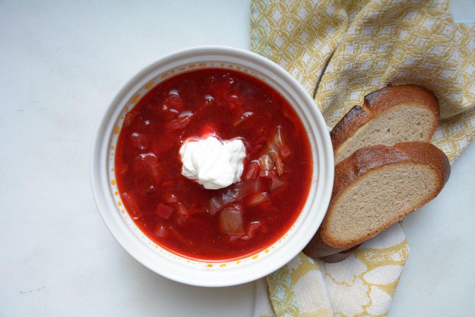 Most Ukrainian families don't have a written recipe for borsch, instead handing down traditions from generation to generation.