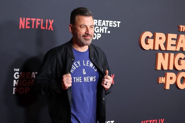 LOS ANGELES, CALIFORNIA - JANUARY 29: Jimmy Kimmel attends the premiere of Netflix's 