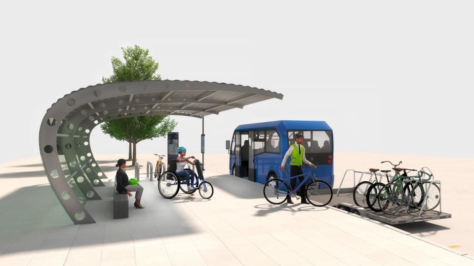 Proposed “bike bus” to transport cyclists through Silvertown tunnel (TfL)