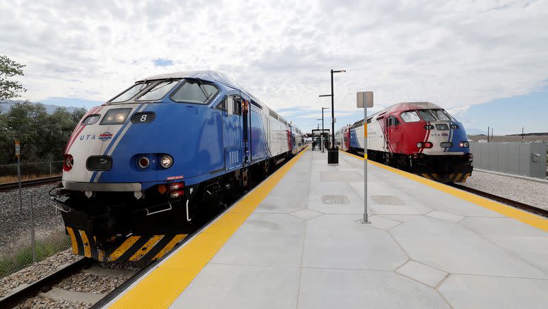 A cyclist was hit and killed by a FrontRunner train in Salt Lake City early Tuesday.