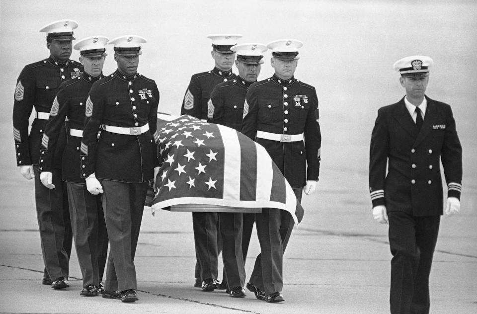 Marines pallbearer DEA Enrique Camarena casket