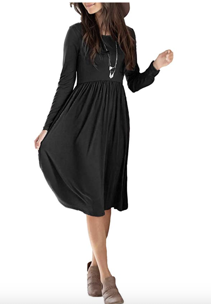 sullcom Women's Long Sleeve Midi Dress. (Photo: Amazon)