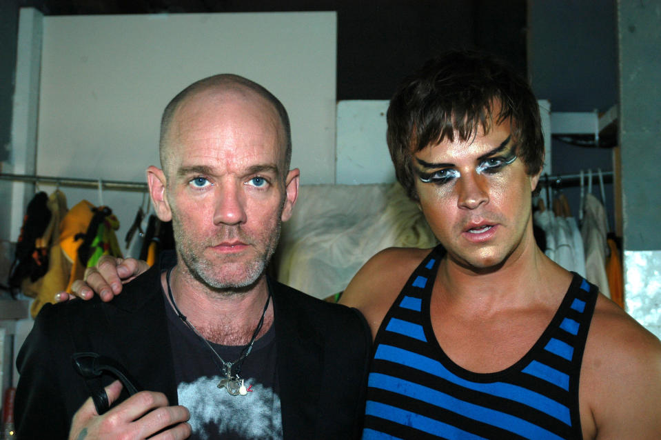 Michael Stipe and Casey Spooner in 2005. (Photo: Victor Spinelli/WireImage)