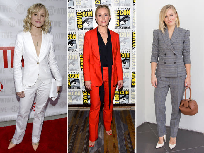 Kristen Bell is keeping the lingerie-inspired fashion trend alive