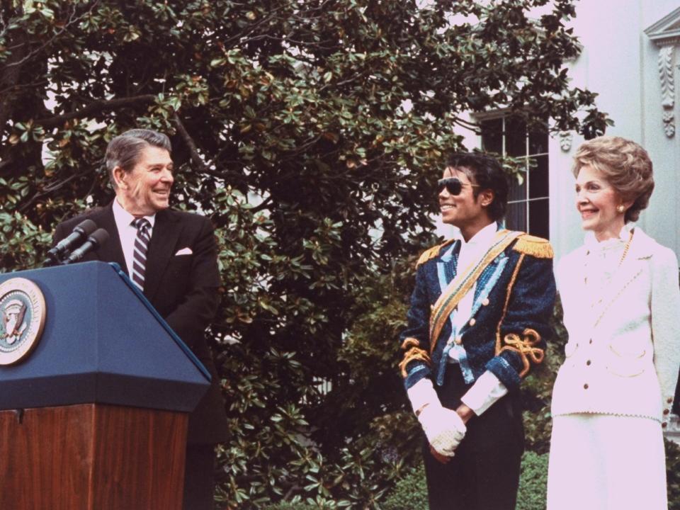 The Reagans and Michael Jackson.