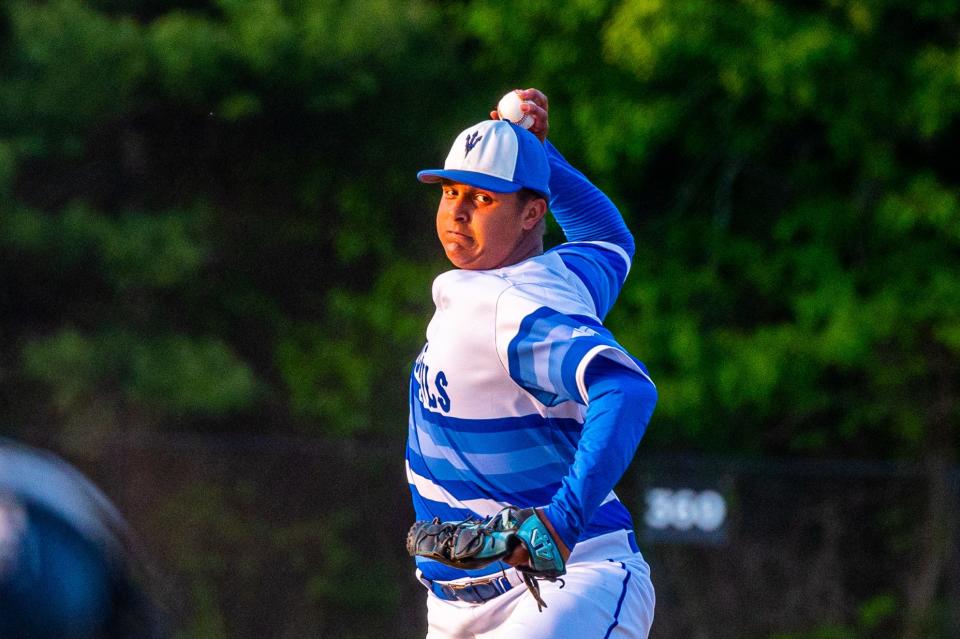 Fairhaven's Luke Gomes stares down the target for the Blue Devils.